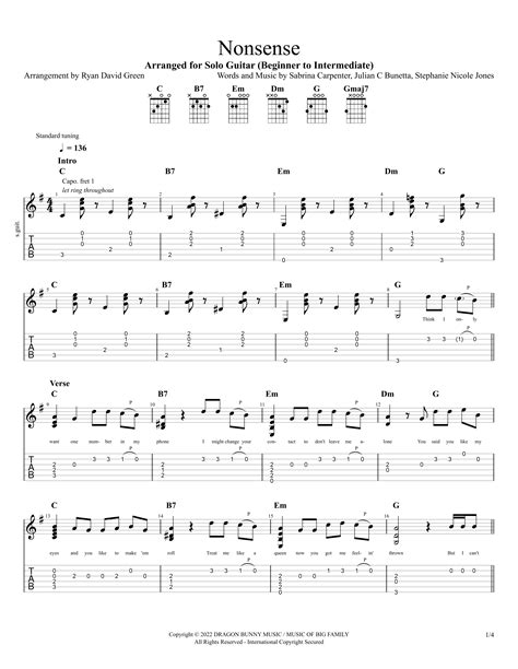 Sabrina Carpenter Chords & Tabs for Guitar ...